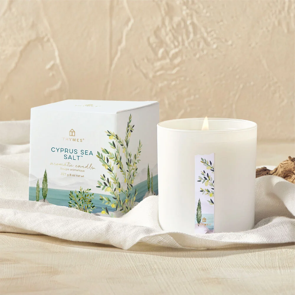 Thymes Cyprus Sea Salt Poured Candle