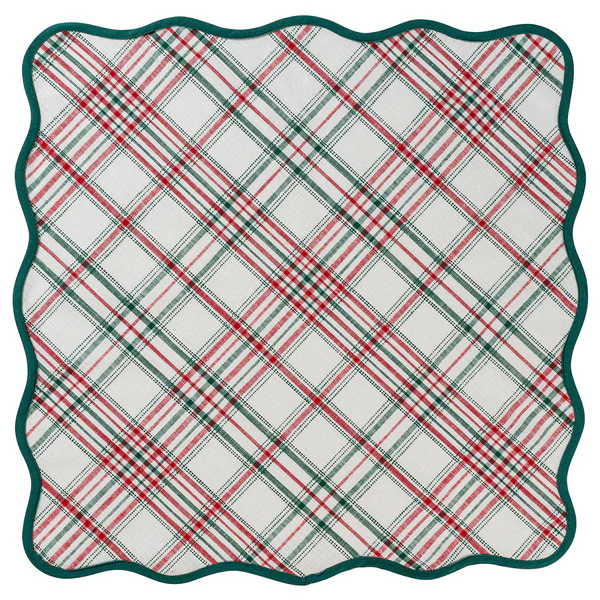 Juliska Merry Tartan 52" Sq Tablecloth