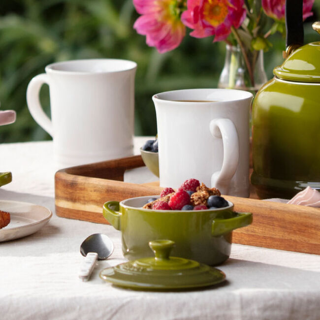 Le Creuset Mini Round Cocotte in Olive