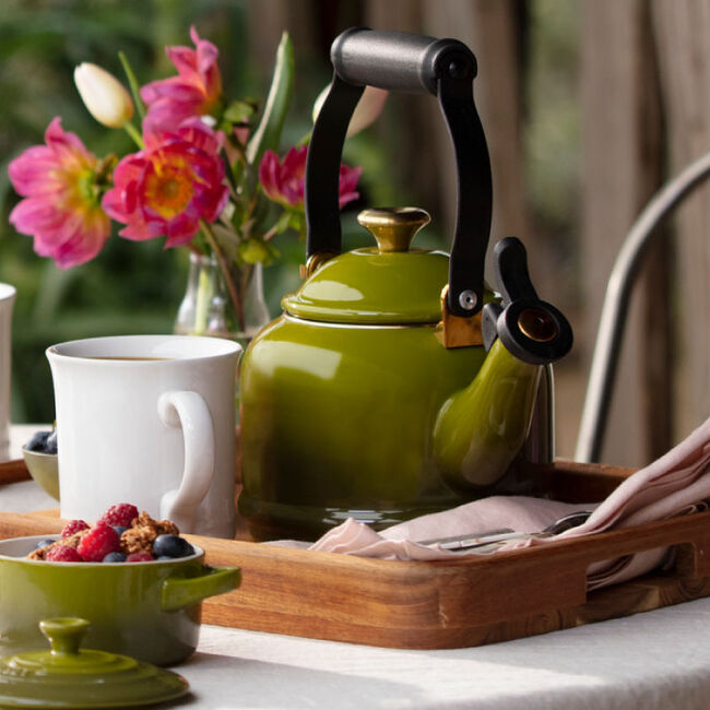 Le Creuset 1.25 qt Olive Demi Tea Kettle