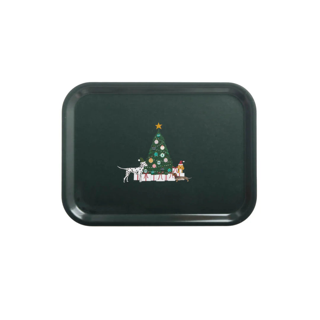 Christmas Dogs Tray Small