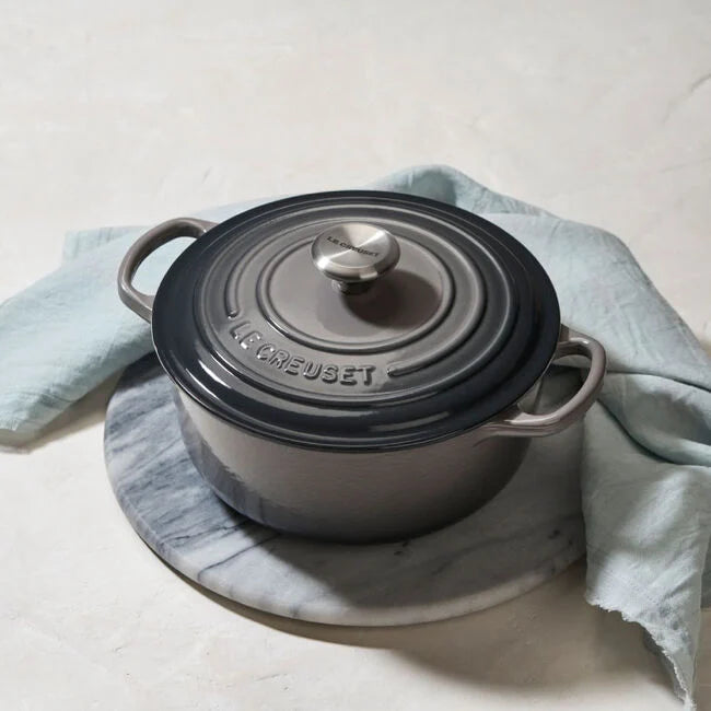 Le Creuset Signature Round Dutch Oven in Oyster 5.5 qt