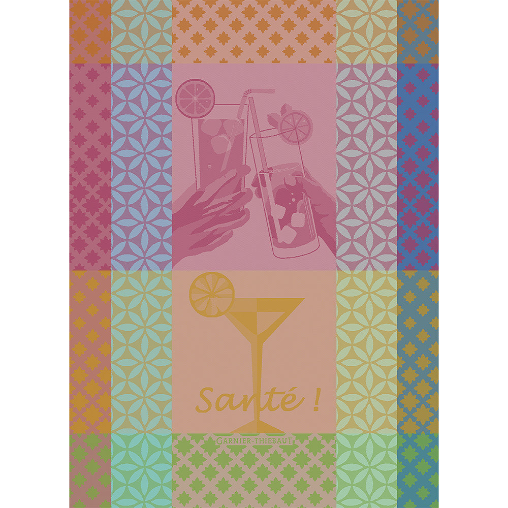 Garnier Thiebaut Sante Cocktail Jacquard Kitchen Towel