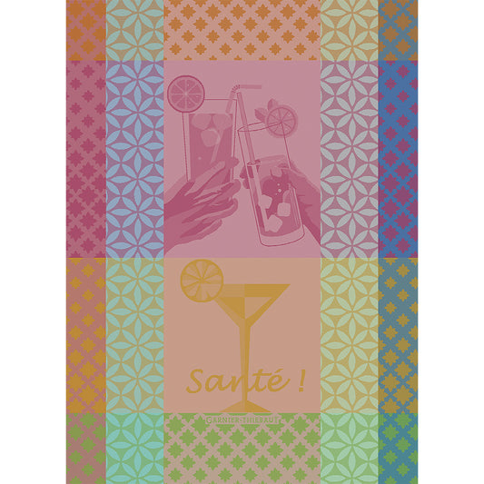 Garnier Thiebaut Sante Cocktail Jacquard Kitchen Towel