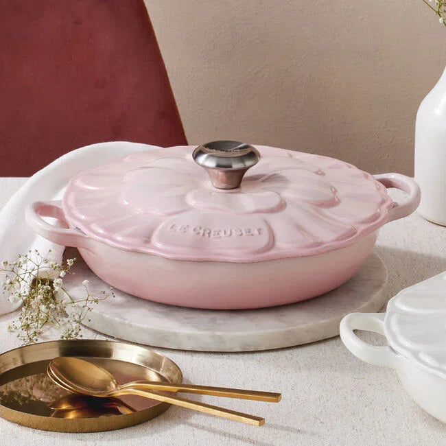 Le Creuset Signature Petal Braiser - Shell Pink – Marcel’s Culinary ...